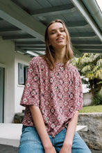 Load image into Gallery viewer, Smock-Detail Blouse - Malva
