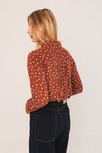 Load image into Gallery viewer, Bea Polka Dot Shirt-Terracotta
