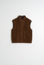 Load image into Gallery viewer, Reversible Teddy Vest - Chocolate
