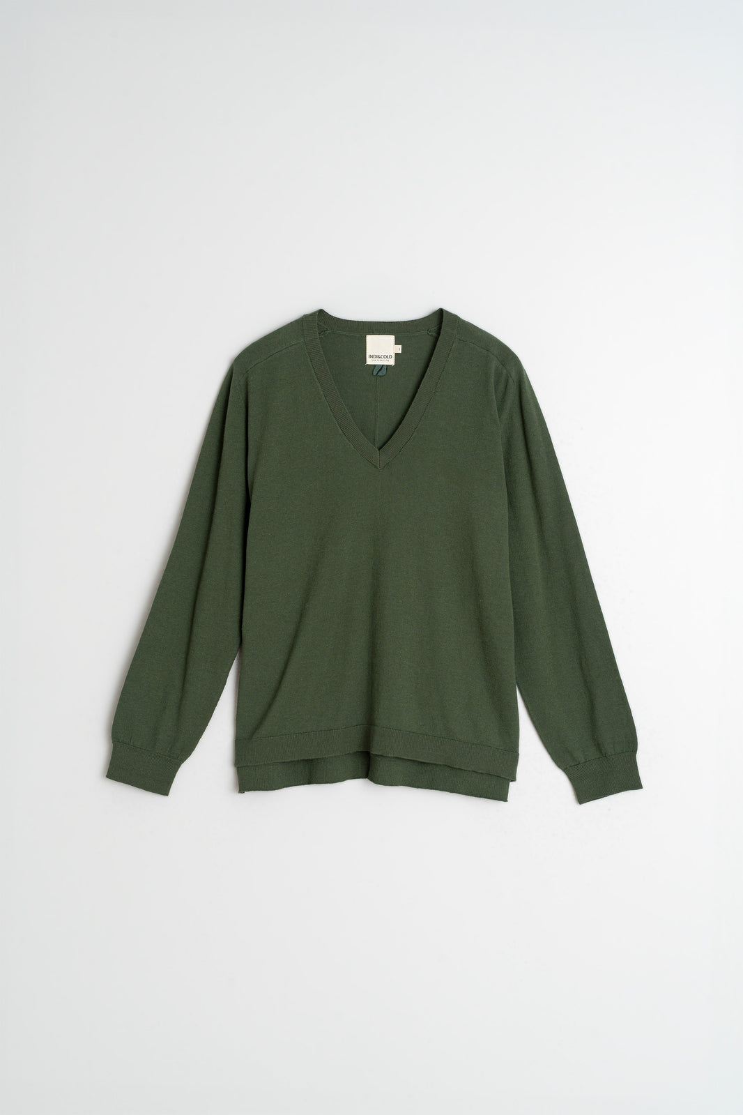 Basic Cotton Sweater - Verde