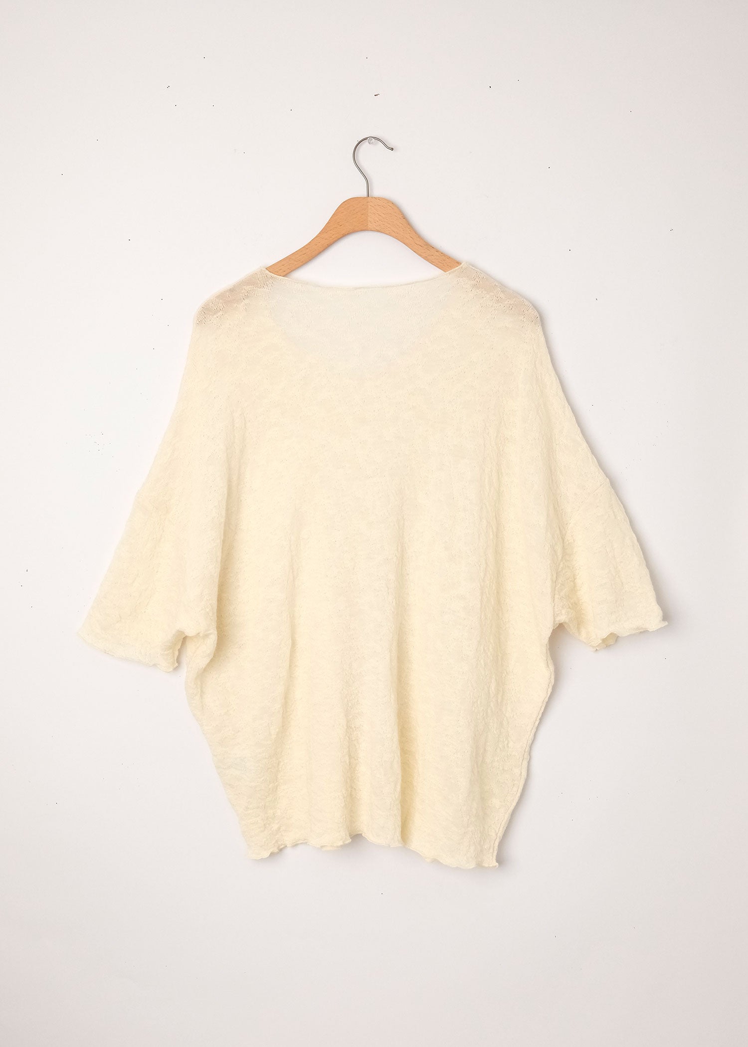 Shirt Loose Vneck Raw White