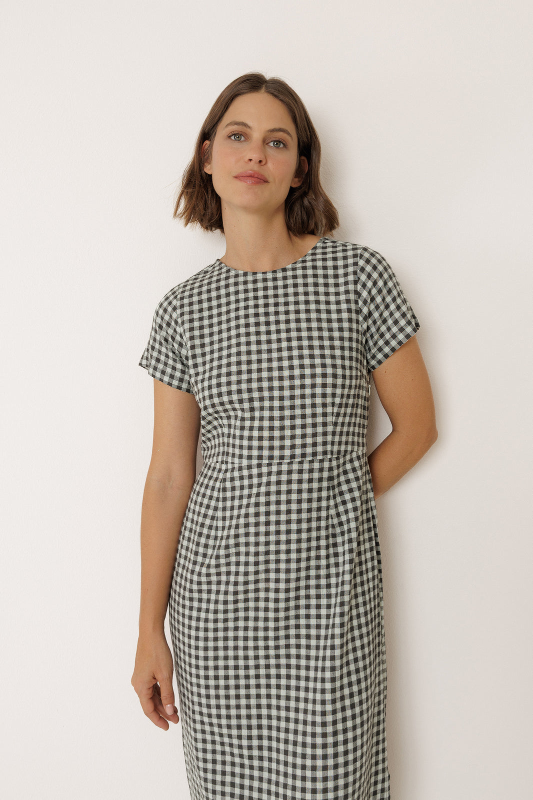 Gingham Dress - Mint