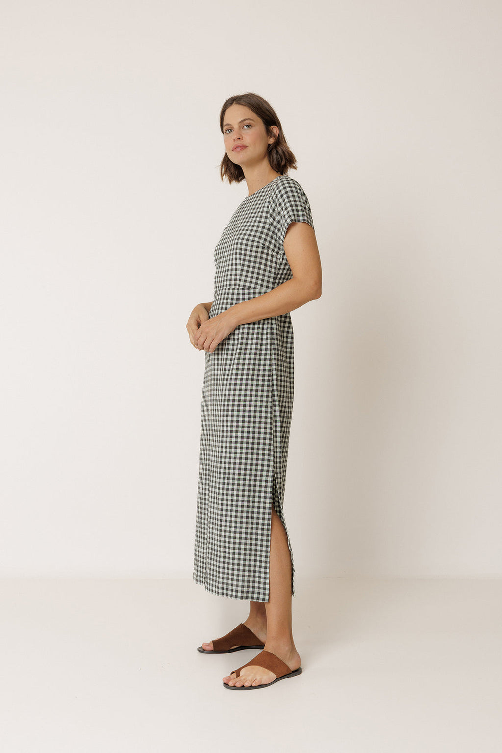 Gingham Dress - Mint