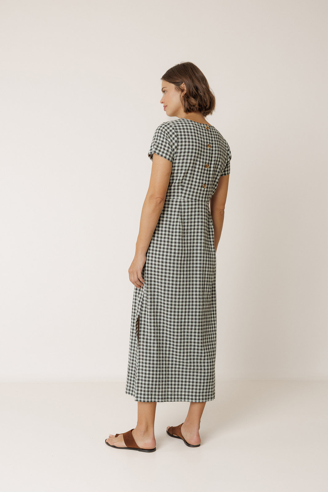 Gingham Dress - Mint