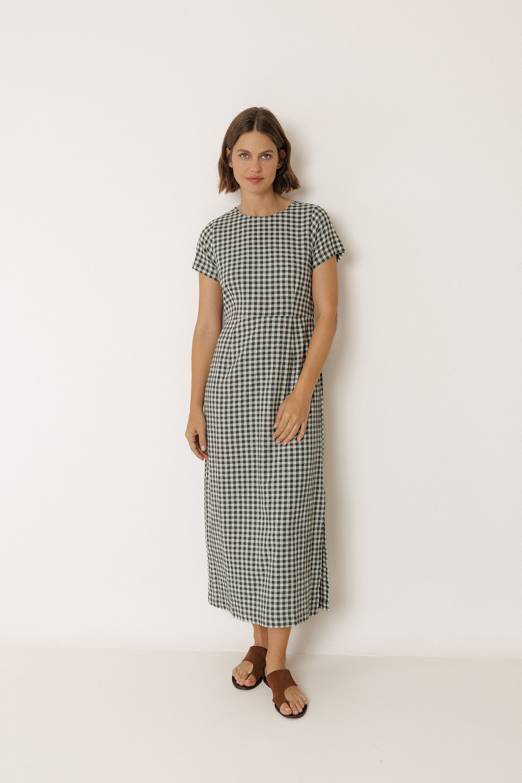 Gingham Dress - Mint