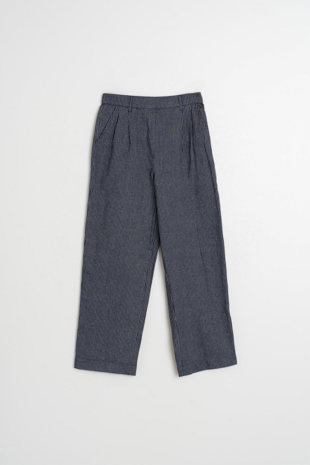 Pleated Pinstripe Pant