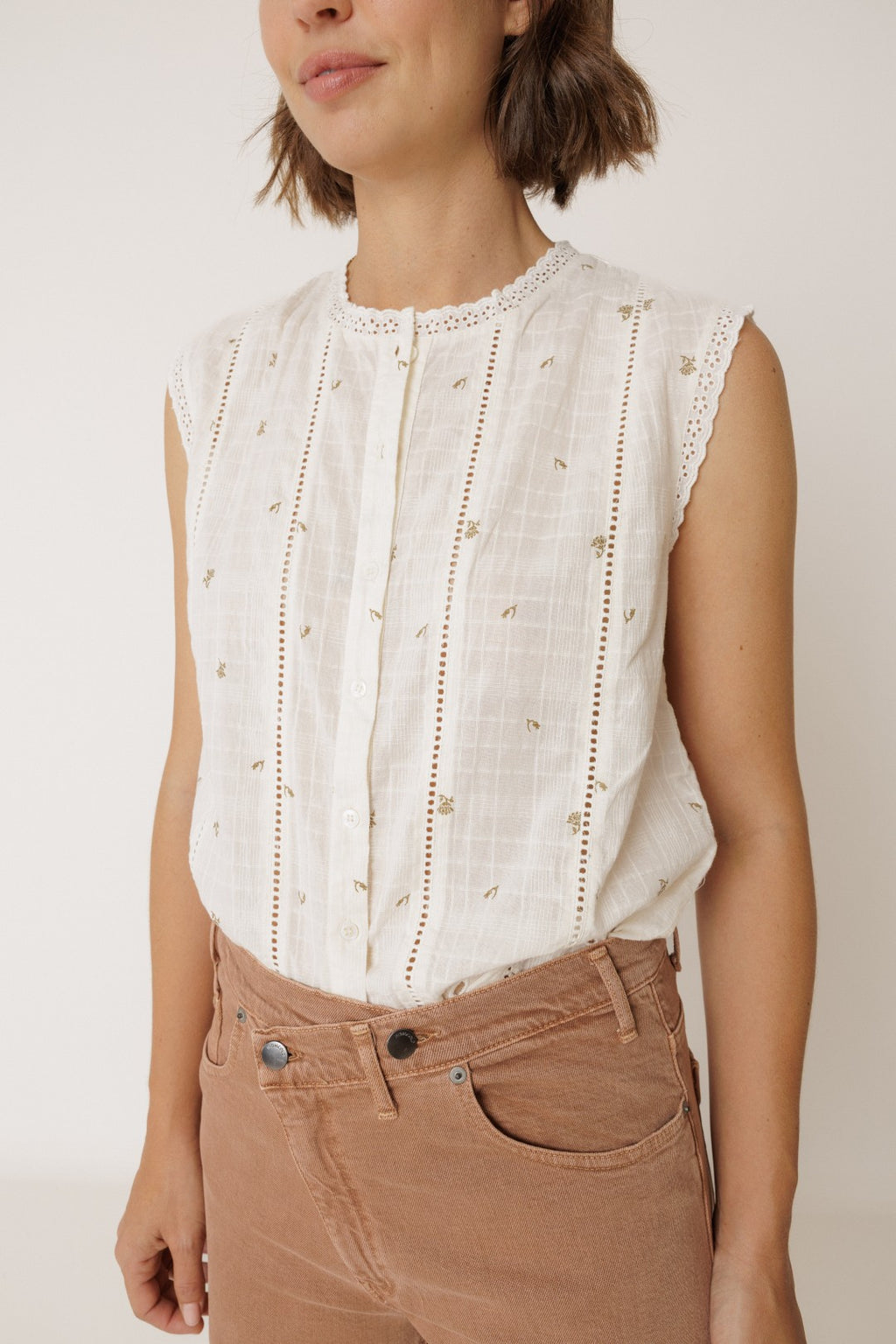 Eyelet Top