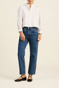 Bria Boxy Shirt White