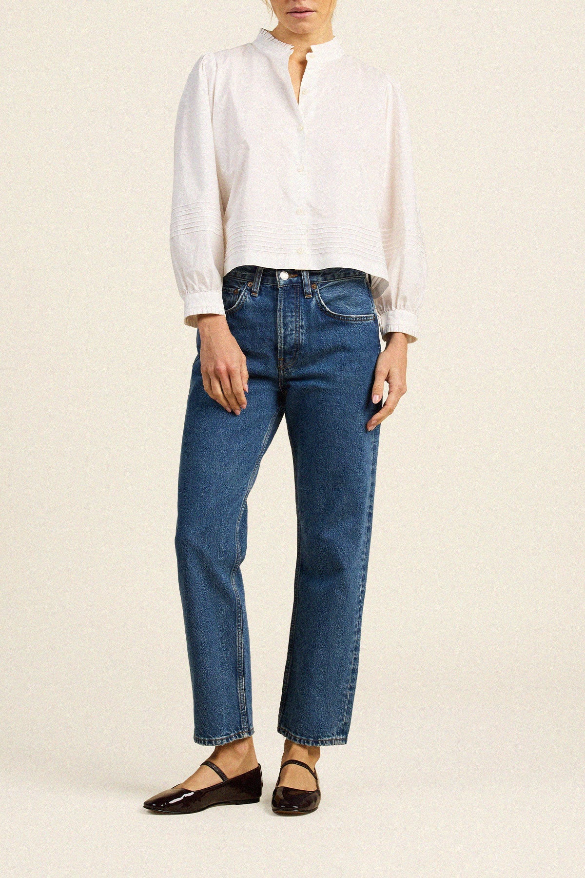 Bria Boxy Shirt White