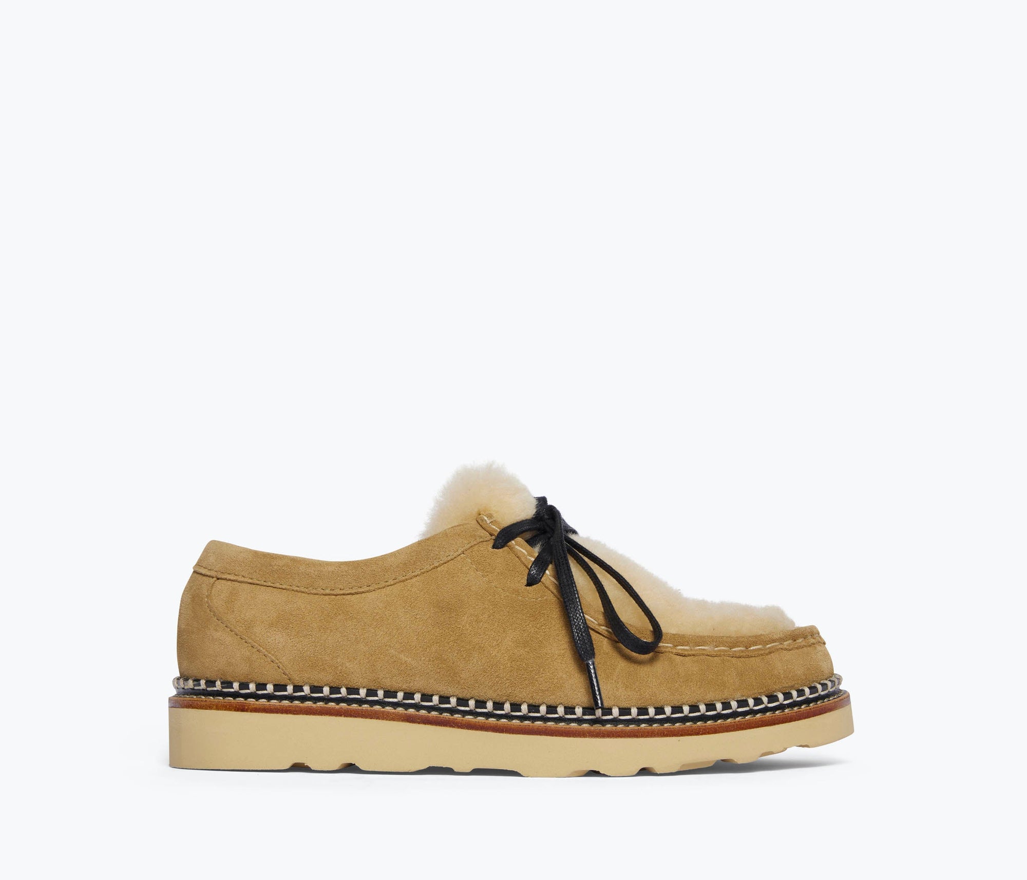 Willow - Hazel Suede With Shearling