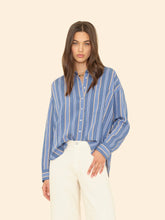 Load image into Gallery viewer, Jordy Shirt - Navy Blue Stripe
