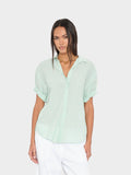 Channing Shirt Fresh Mint Tiny Stripe