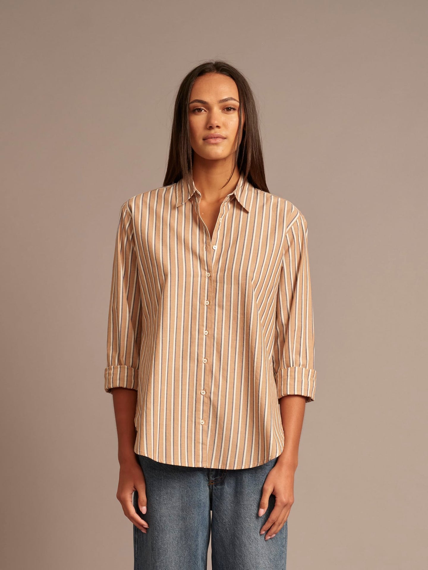 Beau Shirt Hickory Navy