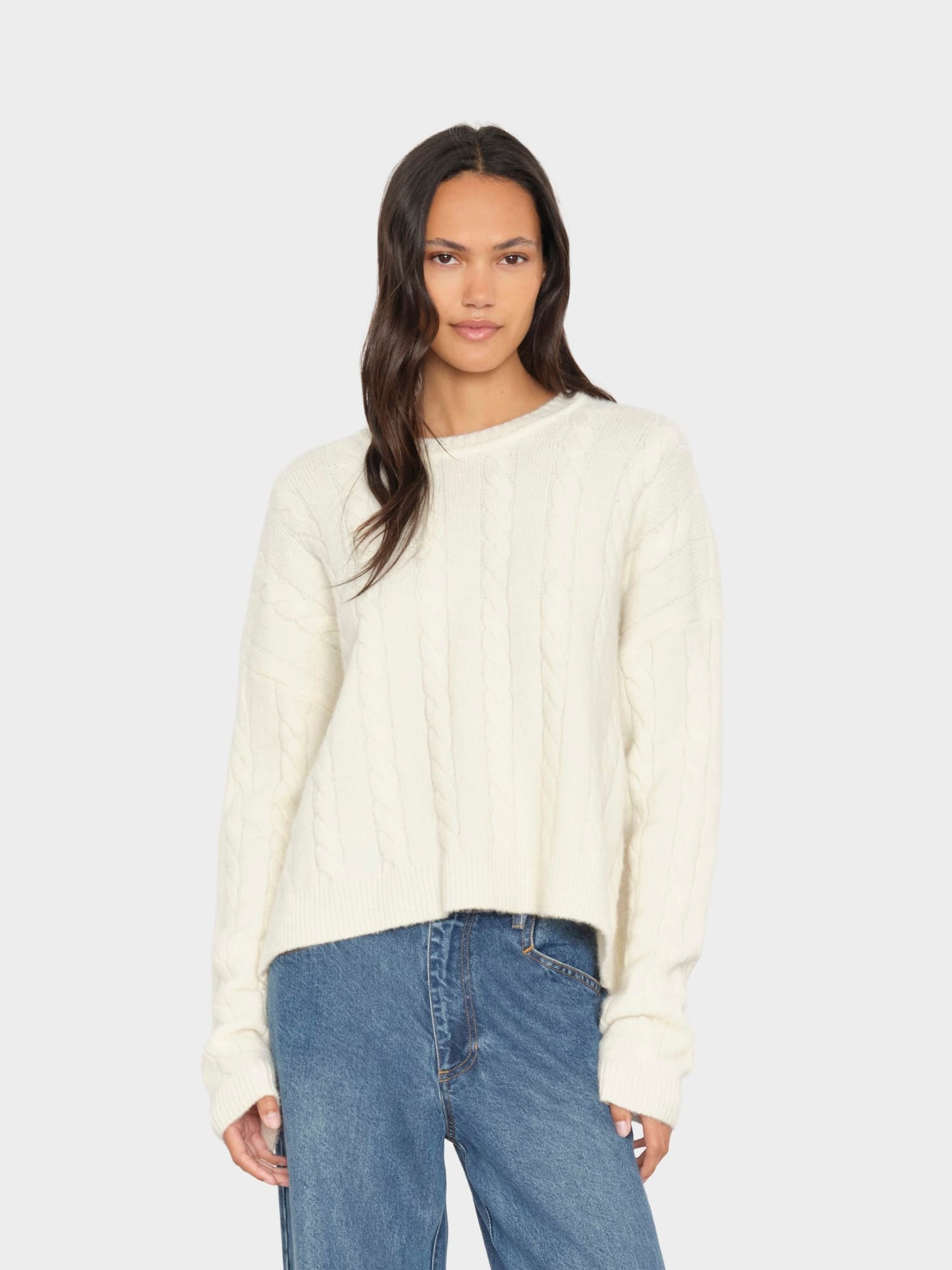Leland Sweater Cream Feather