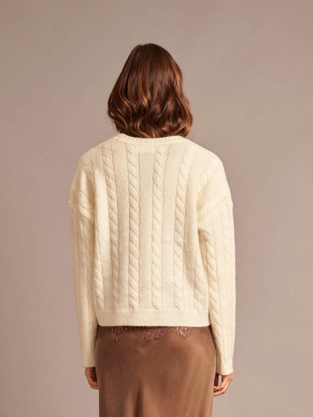 Leland Sweater Cream Feather