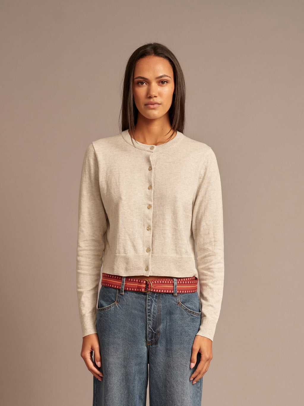 Calder Cardigan Silver Smoke