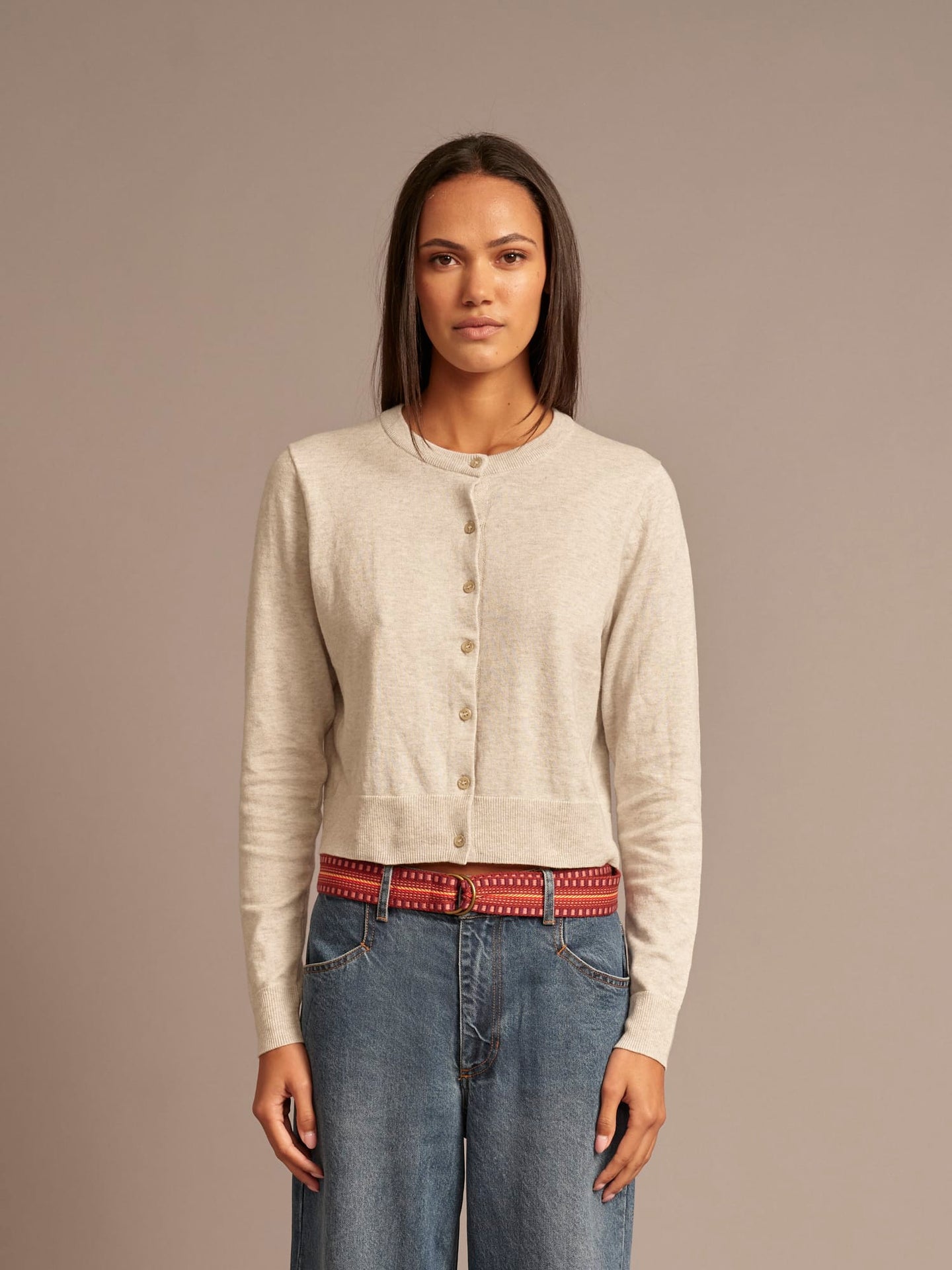 Calder Cardigan Silver Smoke