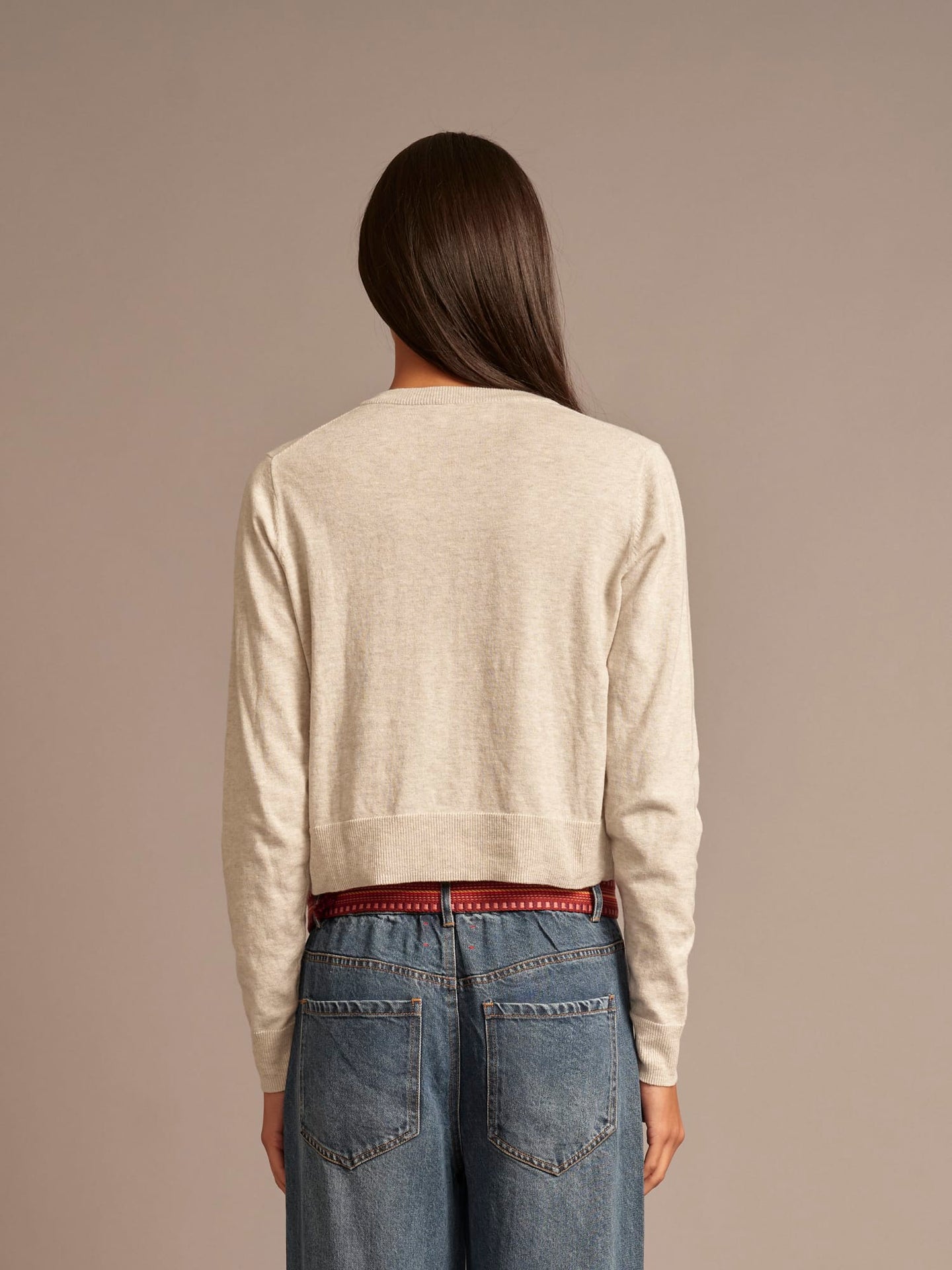 Calder Cardigan Silver Smoke