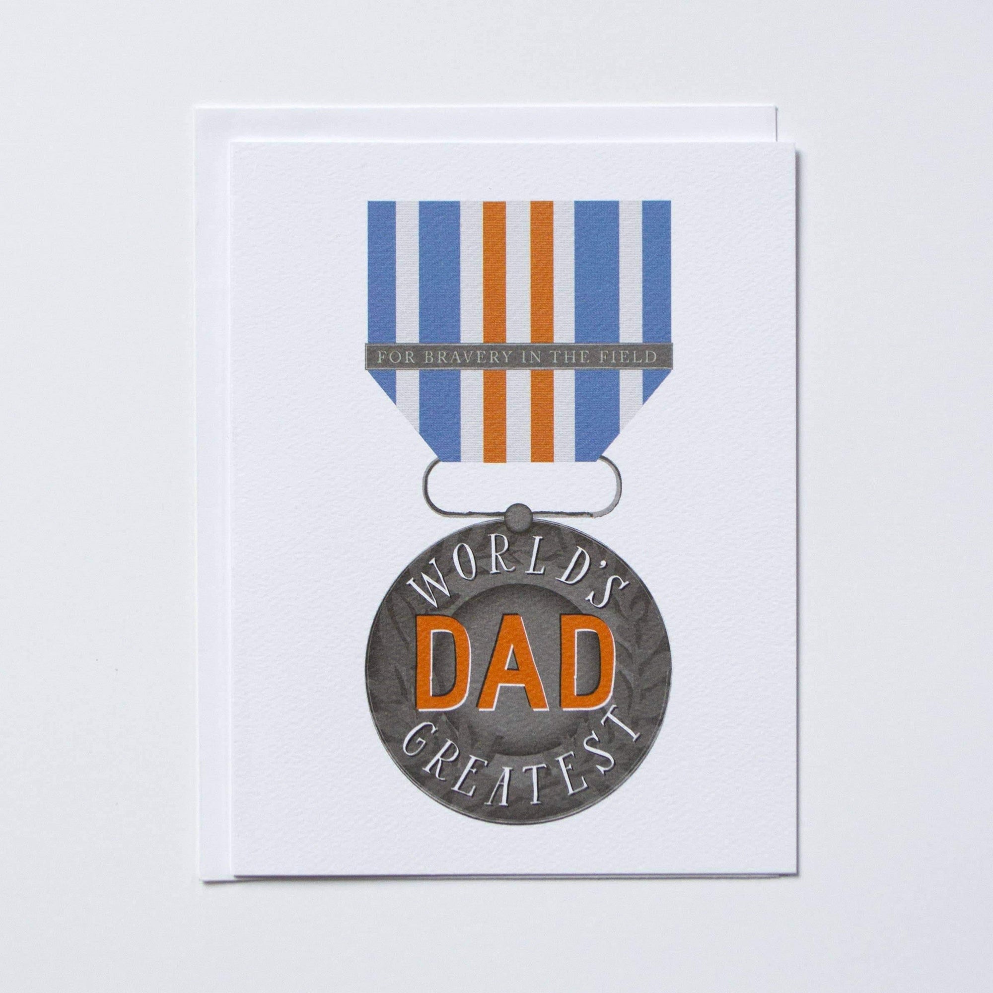 World's Greatest Dad Medal Note Card by Banquet Workshop - A. CHENG