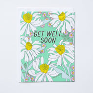 Get Well Soon Daisies Note Card